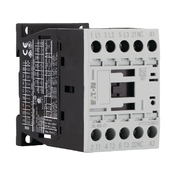 Eaton - DILM9-01(24VDC) - Leistungsschütz, 3-polig, 380 V 400 V 4 kW, 1 Ö, 24 V DC, Gleichstrombetätigung-Beschreibung lesen