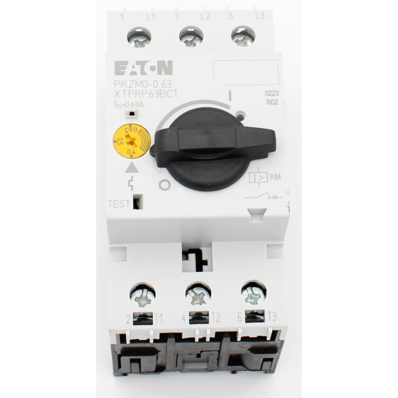 Eaton - PKZM0-0,63 - Motorschutzschalter, 0.12 kW, 0.4 - 0.63 A, Schraubklemmen-Beschreibung lesen