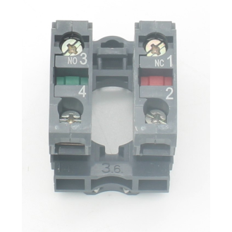 Hilfsschalterblock mit Befestigungsflansch, Harmony XB5, Knuststoff, 22mm, 30mm, 1S+1Ö, Schraubklemme-Beschreibung lesen