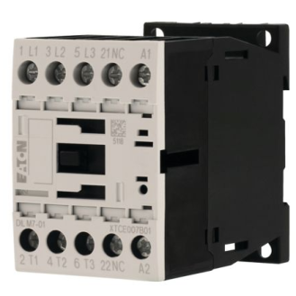 Eaton - DILM7-01(24VDC) - Leistungsschütz, 3-polig, 380 V 400 V 3 kW, 1 Ö, 24 V DC, Gleichstrombetätigung-Beschreibung lesen