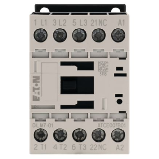 Eaton - DILM7-01(24VDC) - Leistungsschütz, 3-polig, 380 V 400 V 3 kW, 1 Ö, 24 V DC, Gleichstrombetätigung-Beschreibung lesen