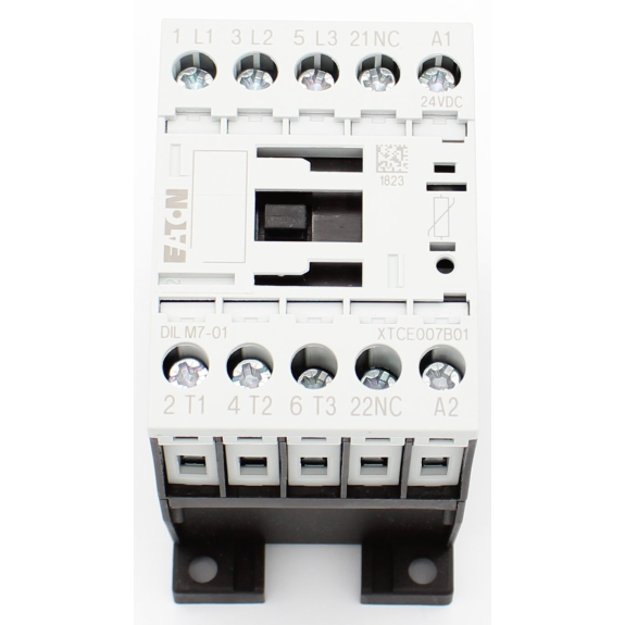 Eaton - DILM7-01(24VDC) - Leistungsschütz, 3-polig, 380 V 400 V 3 kW, 1 Ö, 24 V DC, Gleichstrombetätigung-Beschreibung lesen