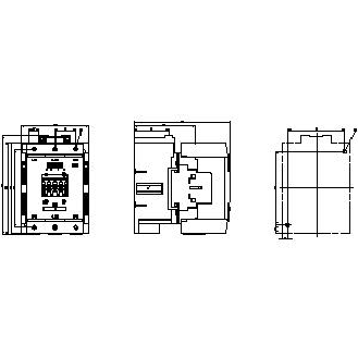 Siemens - Leistungsschütz, AC-3e/AC-3 115 A, 55 kW / 400 V, AC (50-60 Hz) / DC Uc: 220-240 V 3-polig,-Beschreibung lesen