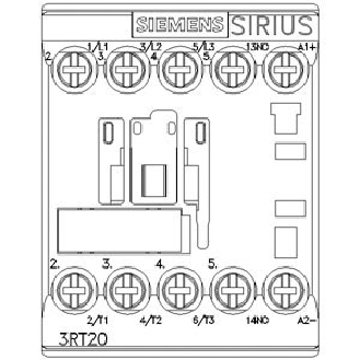 Siemens - Leistungsschütz, AC-3e/AC-3, 7 A, 3 kW / 400 V, 3-polig, DC 24 V, Hilfskontakte: 1 S, Schraubanschluss-Beschreibung lesen