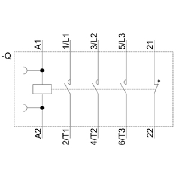 Leistungsschütz, AC-3e/AC-3, 9 A, 4 kW / 400 V, 3-polig, AC 230 V, 50/60 Hz, Hilfskontakte: 1 Ö, Schraubanschluss, Baugröße: S00-Beschreibung lesen