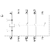 Leistungsschütz, AC-3e/AC-3, 9 A, 4 kW / 400 V, 3-polig, AC 230 V, 50/60 Hz, Hilfskontakte: 1 Ö, Schraubanschluss, Baugröße: S00
