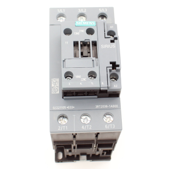 Siemens - Leistungsschütz, AC-3e/AC-3, 80 A, 37 kW / 400 V, 3-polig, AC 24 V, 50 Hz, Hilfskontakte: 1 S + 1 Ö-Beschreibung lesen