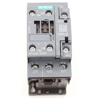 Siemens - Leistungsschütz, AC-3e/AC-3, 38 A, 18,5 kW / 400 V, 3-polig, AC 110 V, 50 Hz, Hilfskontakte: 1 S + 1 Ö-Beschreibung lesen