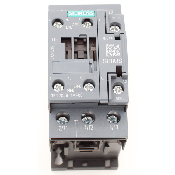 Siemens - Leistungsschütz, AC-3e/AC-3, 38 A, 18,5 kW / 400 V, 3-polig, AC 110 V, 50 Hz, Hilfskontakte: 1 S + 1 Ö-Beschreibung lesen