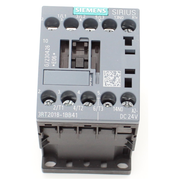 Siemens - Leistungsschütz, AC-3e/AC-3, 16 A, 7,5 kW / 400 V, 3-polig, DC 24 V, Hilfskontakte: 1 S, Schraubanschluss-Beschreibung lesen