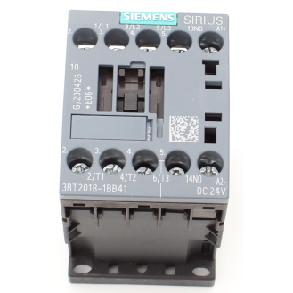 Siemens - Leistungsschütz, AC-3e/AC-3, 16 A, 7,5 kW / 400 V, 3-polig, DC 24 V, Hilfskontakte: 1 S, Schraubanschluss-Beschreibung lesen