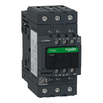 Schneider Electric - Leistungsschütz LC1D 3p, +1S+1Ö, 30 kW, 65 A, 400 V AC3, Spule 24 V DC-Beschreibung lesen