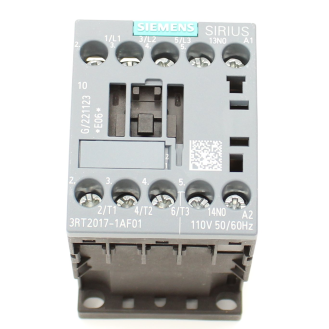 Siemens - Leistungsschütz, AC-3e/AC-3, 12 A, 5,5 kW / 400 V, 3-polig, AC 110 V, 50/60 Hz, Hilfskontakte: 1 S-Beschreibung lesen
