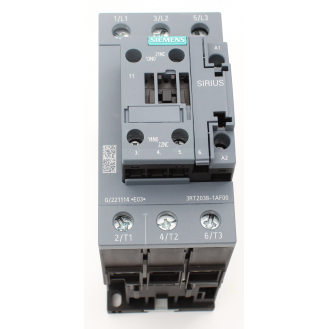 Siemens - Leistungsschütz, AC-3e/AC-3, 80 A, 37 kW / 400 V, 3-polig, AC 110 V, 50 Hz, Hilfskontakte: 1 S + 1 Ö-Beschreibung lesen