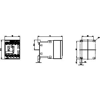 Siemens - Leistungsschütz, AC-3e/AC-3, 9 A, 4 kW / 400 V, 3-polig, AC 230 V, 50/60 Hz, Hilfskontakte: 1 S-Beschreibung lesen