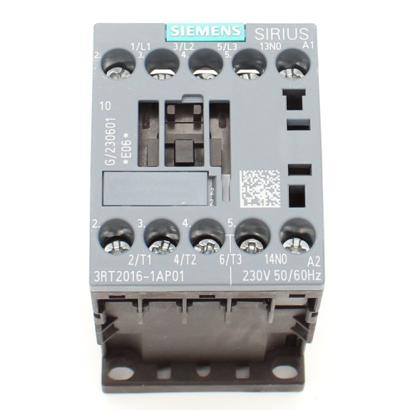 Siemens - Leistungsschütz, AC-3e/AC-3, 9 A, 4 kW / 400 V, 3-polig, AC 230 V, 50/60 Hz, Hilfskontakte: 1 S-Beschreibung lesen