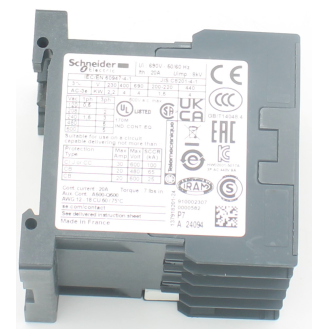 Schütz, TeSys K, 3P, AC-3/AC-3e, 440V 9A, Hilfskontakt 1 Öffner, 230V AC Spule-Beschreibung lesen