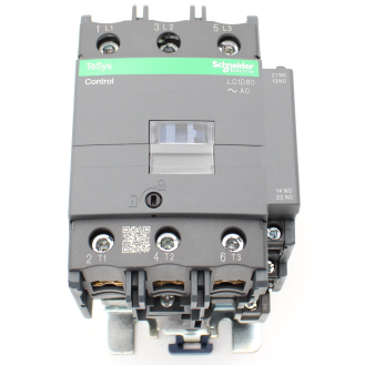 Schneider Electric - Leistungsschütz LC1D 3p, +1S+1Ö, 37 kW, 80 A, 400 V AC3, Spule 440 V AC-Beschreibung lesen