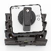Eaton - P1-25/E - EIN-AUS-Schalter, P1, 25 A, Einbau, 3-polig, mit schwarzem Knebel und Frontschild