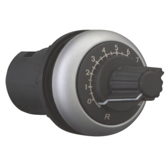 EATON - 229491 - M22-R10K - Potentiometer, klassisch, M22, 22.5 mm, R 10 k, P 0.5 W, Frontring Titan-Beschreibung lesen