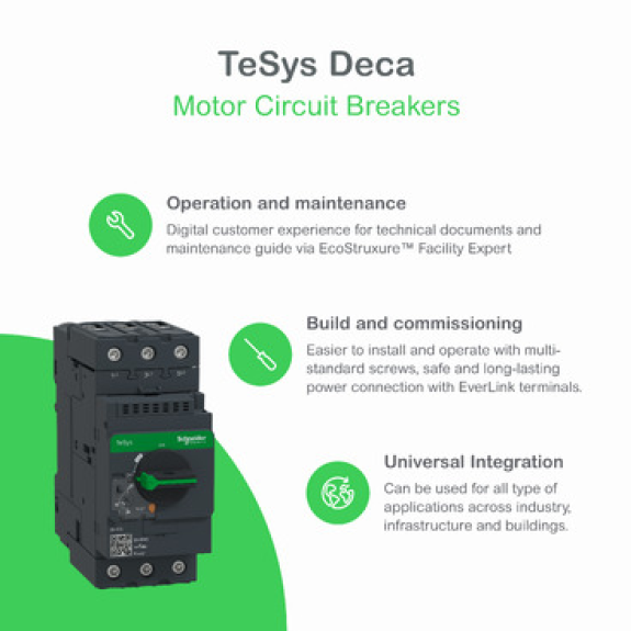 Schneider Electric - Motorschutzschalter, 3p, 30-40A, magnetischer Auslöser-Beschreibung lesen