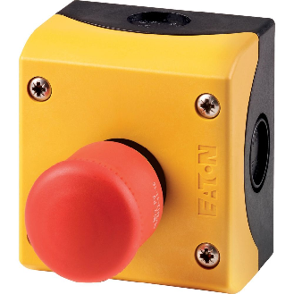 Eaton - M22-PV/KC11/IY - Gehäuse, NOT-HALT-/NOT-AUS-Tasten, Pilzform, 38 mm, unbeleuchtet, Zugentriegelung-Beschreibung lesen