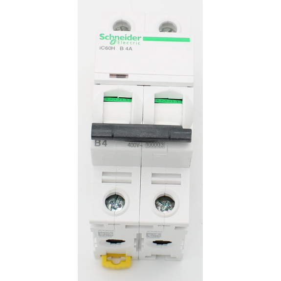 Schneider Electric - Schutzschalter Acti9 iC60H, 2P, 4 A, B curve, 10000 A (IEC 60898-1), 70 kA (IEC 60947-2)-Beschreibung lesen