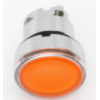 Schneider Electric - Leuchtdrucktaster, Frontelement, Harmony XB4, Metall, 22mm, orange, unbeschriftet