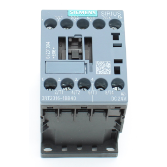 Siemens Schütz AC-1, 18 A, 400 V / 40 °C, 4-polig, DC 24 V, Schraubanschluss-Beschreibung lesen