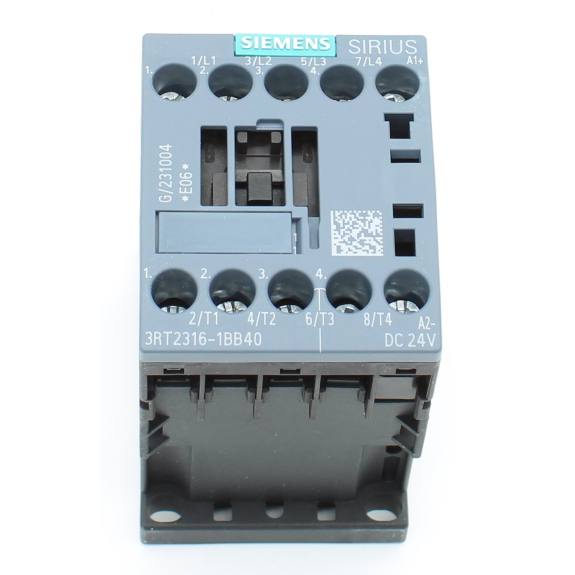 Siemens Schütz AC-1, 18 A, 400 V / 40 °C, 4-polig, DC 24 V, Schraubanschluss-Beschreibung lesen