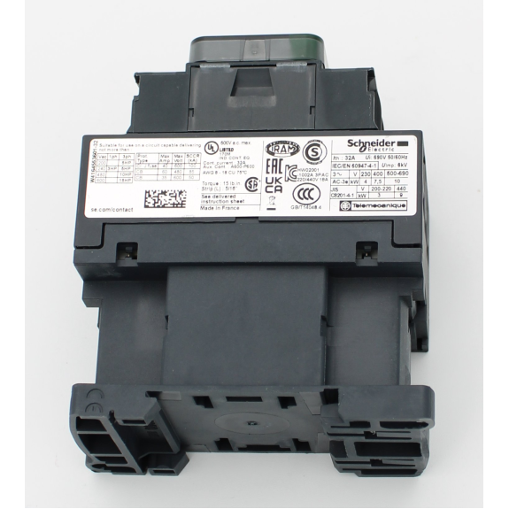 Schneider Electric - Leistungsschütz LC1D 3p, +1S+1Ö, 7.5 kW, 18 A, 400 V AC3, Spule 24 V AC-Beschreibung lesen