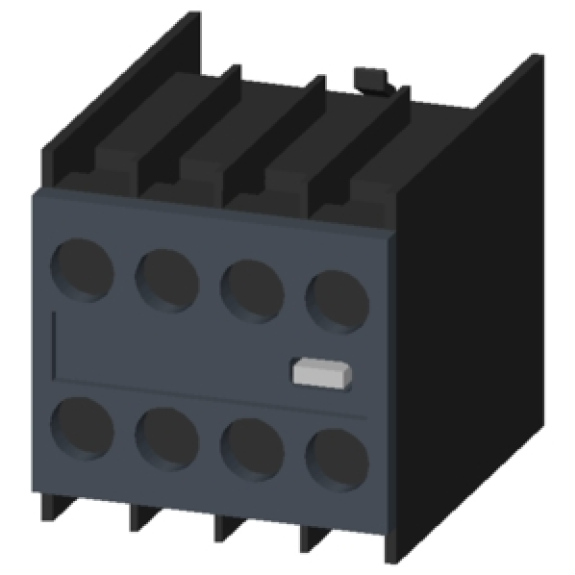 Siemens - Hilfsschalter, frontseitig, 3 S + 1 Ö, .1/.2, .3/.4, .3/.4, .3/.4, Strombahn: 1 Ö, 1 S, 1 S, 1 S-Beschreibung lesen