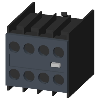 Siemens - Hilfsschalter, frontseitig, 3 S + 1 Ö, .1/.2, .3/.4, .3/.4, .3/.4, Strombahn: 1 Ö, 1 S, 1 S, 1 S