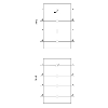 Siemens - Hilfsschalter, frontseitig, 3 S + 1 Ö, .1/.2, .3/.4, .3/.4, .3/.4, Strombahn: 1 Ö, 1 S, 1 S, 1 S