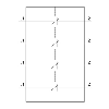 Siemens - Hilfsschalter, frontseitig, 4 Ö, .1/.2, .1/.2, .1/.2, .1/.2, Strombahn: 1 Ö, 1 Ö, 1 Ö, 1 Ö,