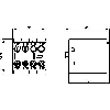 Siemens - Hilfsschalter, frontseitig, 4 Ö, .1/.2, .1/.2, .1/.2, .1/.2, Strombahn: 1 Ö, 1 Ö, 1 Ö, 1 Ö,