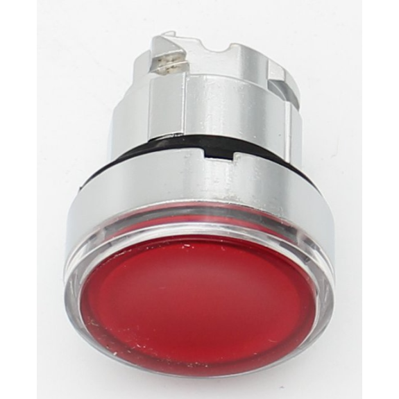 Schneider Electric - Leuchtdrucktaster, Frontelement, Harmony XB4, Metall, 22mm, rot, unbeschriftet, tastend-Beschreibung lesen