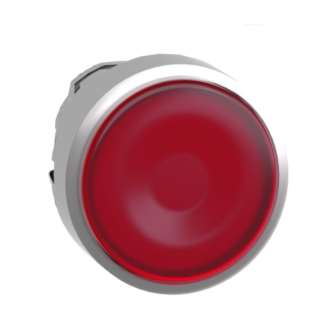Schneider Electric - Leuchtdrucktaster, Frontelement, Harmony XB4, Metall, 22mm, rot, unbeschriftet, tastend-Beschreibung lesen