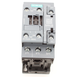 Siemens - Leistungsschütz, AC-3e/AC-3, 38 A, 18,5 kW / 400 V, 3-polig, DC 24 V, Hilfskontakte: 1 S + 1 Ö-Beschreibung lesen