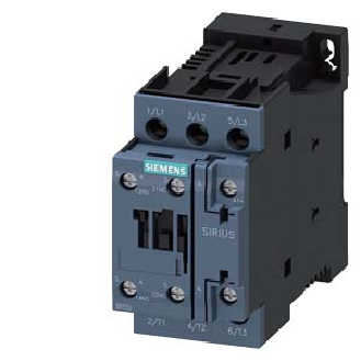 Siemens - Leistungsschütz, AC-3e/AC-3, 38 A, 18,5 kW / 400 V, 3-polig, DC 24 V, Hilfskontakte: 1 S + 1 Ö-Beschreibung lesen