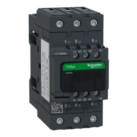 Schneider Electric - Leistungsschütz LC1D 3p, +1S+1Ö, 30 kW, 65 A, 400 V AC3, Spule 230 V AC-Beschreibung lesen