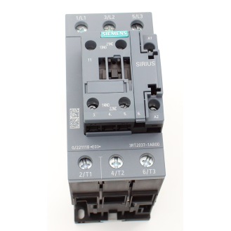 Siemens - Leistungsschütz, AC-3e/AC-3, 65 A, 30 kW / 400 V, 3-polig, AC 24 V, 50 Hz, Hilfskontakte: 1 S + 1 Ö-Beschreibung lesen