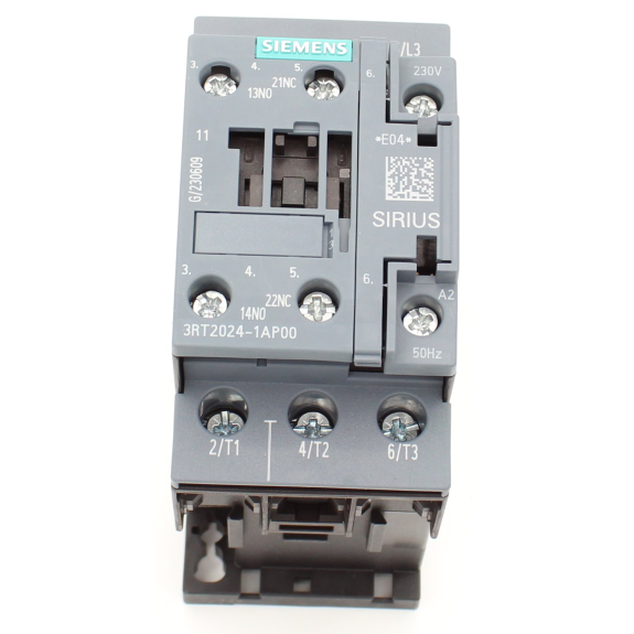 Siemens - Leistungsschütz, AC-3e/AC-3, 12 A, 5,5 kW / 400 V, 3-polig, AC 230 V, 50 Hz, Hilfskontakte: 1 S + 1 Ö-Beschreibung lesen
