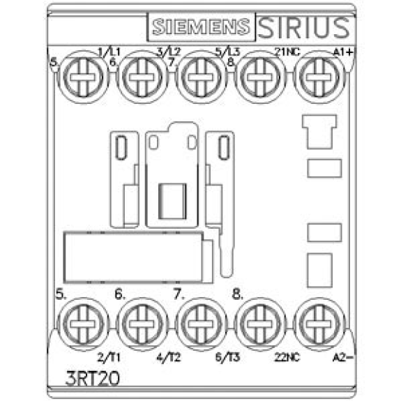 Siemens Leistungsschütz, AC-3e/AC-3, 9 A, 4 kW / 400 V, 3-polig, DC 24 V, Hilfskontakte-Beschreibung lesen