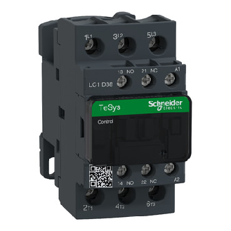 Schneider Electric - Leistungsschütz LC1D 3p, +1S+1Ö, 18.5 kW, 38 A, 400 V AC3, Spule 440 V AC-Beschreibung lesen