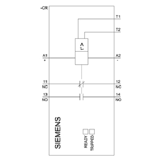 Thermistor-Motorschutzrelais Kompakt-Auswertegerät 17,5 mm Gehäuse Schraubanschluss 1 Schliesser, 1 Öffner US = AC/DC 24 V-240 V Auto-RESET geeignet für Bimetallschalter 2 LEDs (READY/TRIPPED) galvanische Trennung-Beschreibung lesen