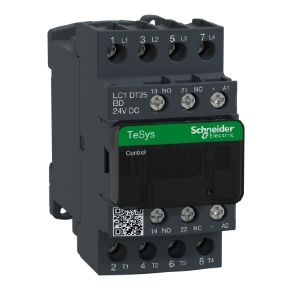 Schneider Electric - Leistungsschütz LC1D 4p, +1S+1Ö, Spule 24 V DC,-Beschreibung lesen