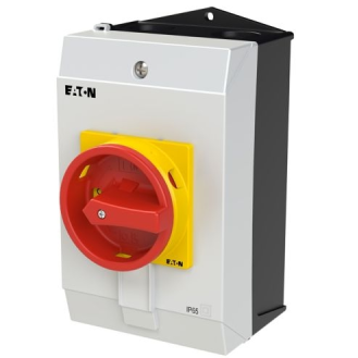 Eaton - P1-25/I2/SVB - Hauptschalter, P1, 25 A, Aufbau, 3-polig, NOT-AUS-Funktion-Beschreibung lesen