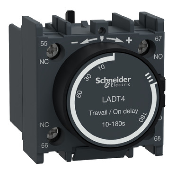 Schneider Electric - Zeitblock, anzugsverzögert, 1S+1Ö, 10,00-180,00s, Schraubanschluss-Beschreibung lesen
