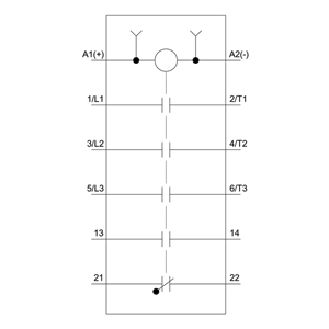 Siemens - Leistungsschütz, AC-3e/AC-3, 32 A, 15 kW / 400 V, 3-polig, DC 24 V, Hilfskontakte: 1 S + 1 Ö, Schraubanschluss-Beschreibung lesen